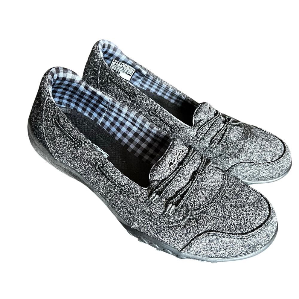 Skechers Shoes Women’s Black Size 9 Breathe Easy Good Influence Slip-On Comfort